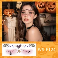 New Arrival Halloween Makeup Face Pasters Cute Ghost Makeup Tattoo Sticker Shooting Props Stickers Waterproof And Sweat-Proof sku image 12