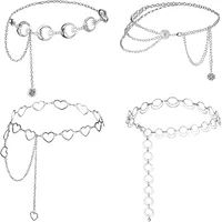 Europe And The United States  Jewelry Fashion Love Waist Chain Female Retro Metal Moon Star Pendant Body Chain Manufacturers Sales main image 1