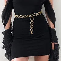Europe And The United States  Jewelry Fashion Love Waist Chain Female Retro Metal Moon Star Pendant Body Chain Manufacturers Sales main image 4