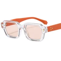 Outu New Box Fashion Sunglasses Colorful Color Matching Modern  Sunglasses 4364 sku image 2