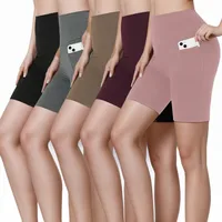 New Sanding Fitness Pants Peach Hip High Waist Fitness Tight Jacquard Plus Size Yoga Pocket Pants main image 5