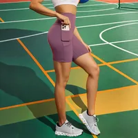 Pocket Three-point Sports Tight Leggings Summer Women's Outer Wear Stretch High Waist Slim Yoga Leggings main image 5
