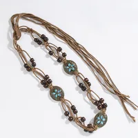 Hand-knitted Beaded Girls' Belt Accessories All-match Butterfly Waist Chain Jeans Sweater Belt Belt Waist Chain main image 3