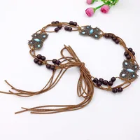 Hand-knitted Beaded Girls' Belt Accessories All-match Butterfly Waist Chain Jeans Sweater Belt Belt Waist Chain sku image 1