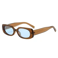 Simple Style Streetwear Geometric PC UV400 Protection Square Full Frame Glasses main image 3