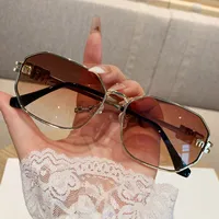 Sweet Streetwear Geometric PC UV400 Protection Polygon Full Frame Glasses main image 1