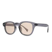 Simple Style Streetwear Geometric PC UV400 Protection Round Frame Full Frame Glasses sku image 8