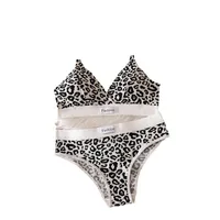 Leopard Vest Bra&Panty Set main image 3