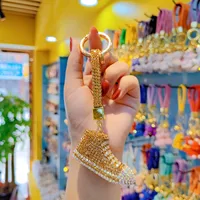 1 Piece Glam Cute Shoe Alloy Czech Diamond Women's Bag Pendant Keychain sku image 1