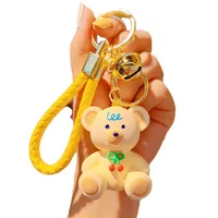 1 Piece Cartoon Style Cute Bear Resin Unisex Bag Pendant Keychain main image 2