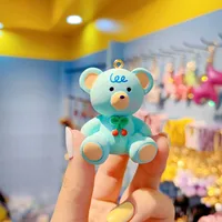 1 Piece Cartoon Style Cute Bear Resin Unisex Bag Pendant Keychain sku image 5