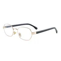 Simple Style Streetwear Geometric Ac UV400 Protection Oval Frame Full Frame Glasses main image 3