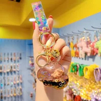1 Piece Cartoon Style Cute Animal Resin Unisex Bag Pendant Keychain sku image 4