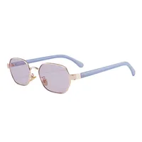 Simple Style Streetwear Geometric Ac UV400 Protection Oval Frame Full Frame Glasses sku image 5