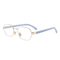 Simple Style Streetwear Geometric Ac UV400 Protection Oval Frame Full Frame Glasses sku image 8