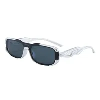 Hip-Hop Street Geometric Ac UV400 Protection Square Full Frame Glasses main image 2