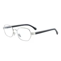 Simple Style Streetwear Geometric Ac UV400 Protection Oval Frame Full Frame Glasses sku image 7