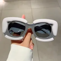 Hip-Hop Punk Geometric PC UV400 Protection Square Full Frame Glasses main image 2