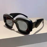 Hip-Hop Punk Geometric PC UV400 Protection Square Full Frame Glasses sku image 1