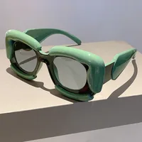 Hip-Hop Punk Geometric PC UV400 Protection Square Full Frame Glasses sku image 5