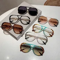 Simple Style Streetwear Geometric PC UV400 Protection Oval Frame Full Frame Glasses main image 1