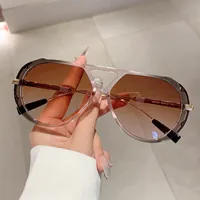 Simple Style Streetwear Geometric PC UV400 Protection Oval Frame Full Frame Glasses main image 5