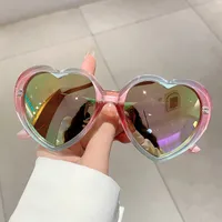 Simple Style Streetwear Heart Shape PC Optical Glass Heart Shape Full Frame Glasses sku image 1