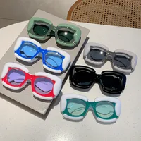 Hip-Hop Punk Geometric PC UV400 Protection Square Full Frame Glasses main image 1