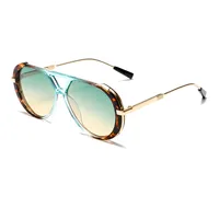 Simple Style Streetwear Geometric PC UV400 Protection Oval Frame Full Frame Glasses main image 2