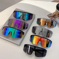 Simple Style Streetwear Geometric PC UV400 Protection Special-Shaped Mirror Half Frame Glasses main image 1