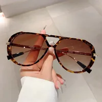 Simple Style Streetwear Geometric PC UV400 Protection Oval Frame Full Frame Glasses sku image 1