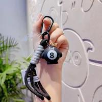 1 Piece Cartoon Style Cute Animal Billiards Resin Unisex Bag Pendant Keychain sku image 6