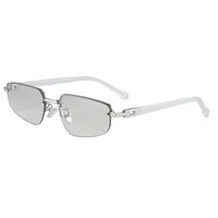 Simple Style Streetwear Geometric Ac UV400 Protection Oval Frame Frameless Glasses main image 1