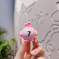 1 Piece Cartoon Style Cute Animal Billiards Resin Unisex Bag Pendant Keychain sku image 2