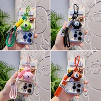 1 Piece Cartoon Style Cute Animal Billiards Resin Unisex Bag Pendant Keychain main image 1