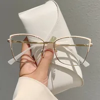 Elegant Simple Style Geometric PC Butterfly Frame Full Frame Glasses sku image 1