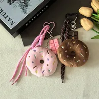 Internet Celebrity Cartoon Plush Keychain Cute Bread School Bag Pendant Doll Trinket Key Chain Gift Wholesale main image 1