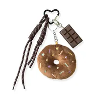 Internet Celebrity Cartoon Plush Keychain Cute Bread School Bag Pendant Doll Trinket Key Chain Gift Wholesale main image 5