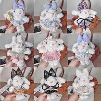 Xiaohongshu Popular White Lop-Eared Rabbit Plush Doll Pendant With Lanyard Birthday Gift Bag Pendant Wholesale main image 1