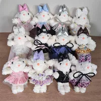 Xiaohongshu Popular White Lop-Eared Rabbit Plush Doll Pendant With Lanyard Birthday Gift Bag Pendant Wholesale main image 2