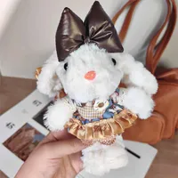 Xiaohongshu Popular White Lop-Eared Rabbit Plush Doll Pendant With Lanyard Birthday Gift Bag Pendant Wholesale sku image 7