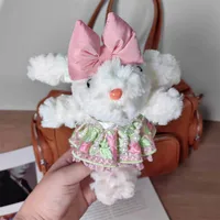 Xiaohongshu Popular White Lop-Eared Rabbit Plush Doll Pendant With Lanyard Birthday Gift Bag Pendant Wholesale sku image 12