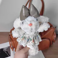 Xiaohongshu Popular White Lop-Eared Rabbit Plush Doll Pendant With Lanyard Birthday Gift Bag Pendant Wholesale sku image 13