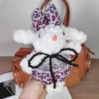 Xiaohongshu Popular White Lop-Eared Rabbit Plush Doll Pendant With Lanyard Birthday Gift Bag Pendant Wholesale sku image 22