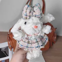 Xiaohongshu Popular White Lop-Eared Rabbit Plush Doll Pendant With Lanyard Birthday Gift Bag Pendant Wholesale sku image 26
