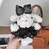 Xiaohongshu Popular White Lop-Eared Rabbit Plush Doll Pendant With Lanyard Birthday Gift Bag Pendant Wholesale sku image 18