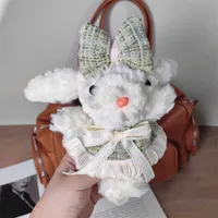 Xiaohongshu Popular White Lop-Eared Rabbit Plush Doll Pendant With Lanyard Birthday Gift Bag Pendant Wholesale sku image 23