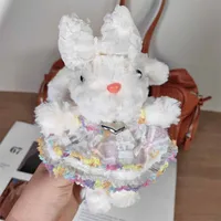 Xiaohongshu Popular White Lop-Eared Rabbit Plush Doll Pendant With Lanyard Birthday Gift Bag Pendant Wholesale sku image 24