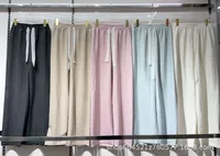 Dopamine Cream Pants Spring And Summer  New All-match Yamamoto Wide-leg Pants High Waist Straight Casual Trousers sku image 6