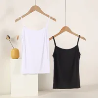 Quality Camisole Women's Inner Base Top Sexy Thin Anti-Glow White Beautiful Back Short Small Vest main image 2